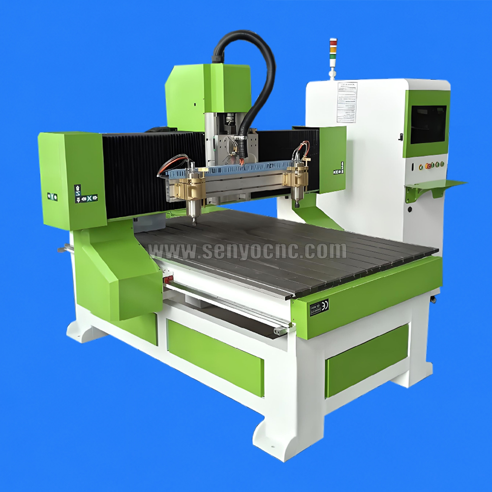 One Holder Dual Spindle Mini CNC Router Machine for Wood, MDF, Acrylic, PVC & Small Parts Batch Engraving