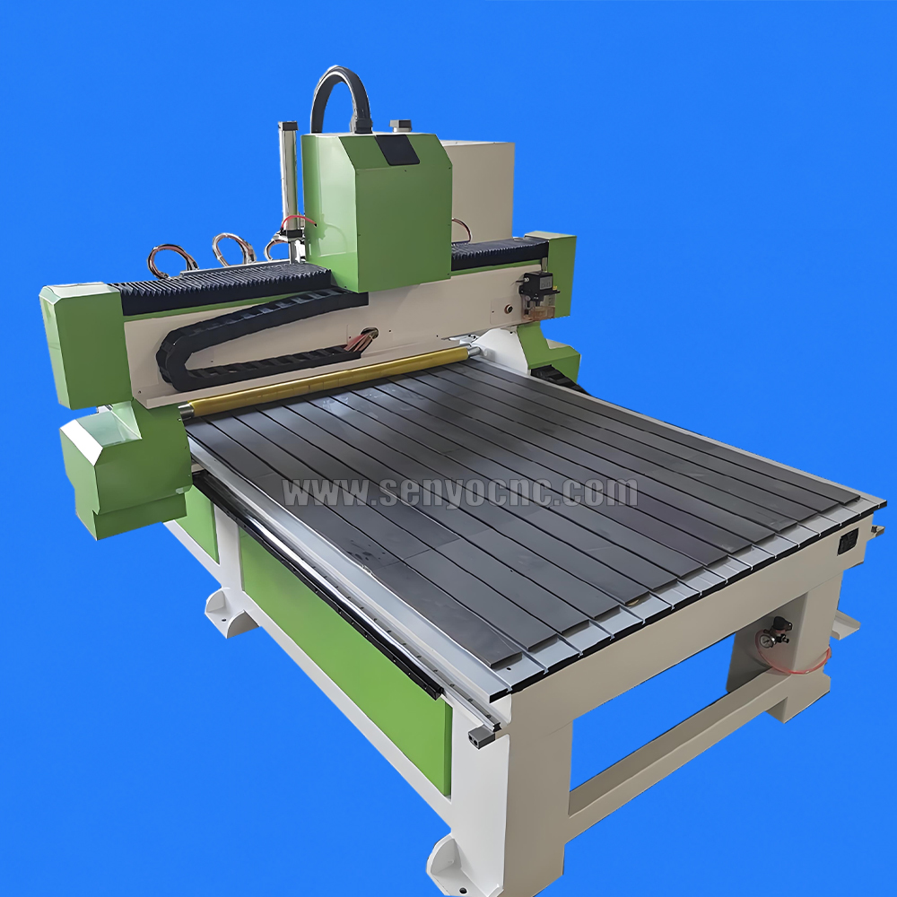 6 Heads CNC Router Machine with Roller Feeding Table for Fixed Material Processing and High Efficiency Woodworking Production